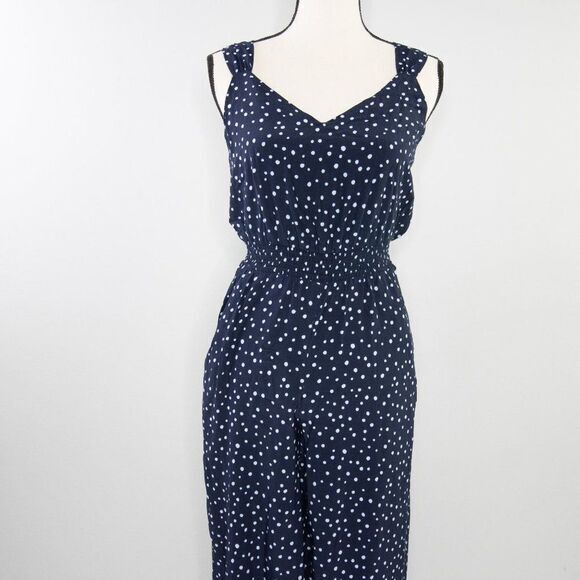 loft jumpsuit polka dot tie back - Picture 4 of 13